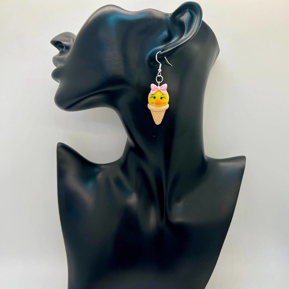 Ice Cream Earrings - Popsicle Earrings - Duck Earrings - Unicorn Earrings - Picture 7 of 9
